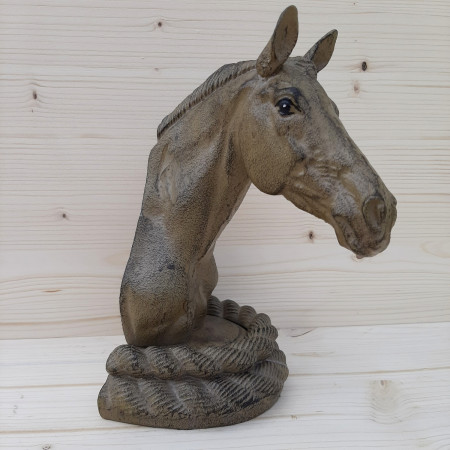 Trophée tête en fonte