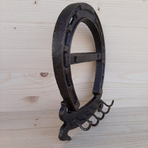 Accroche clés fer à cheval porte bonheur 2
