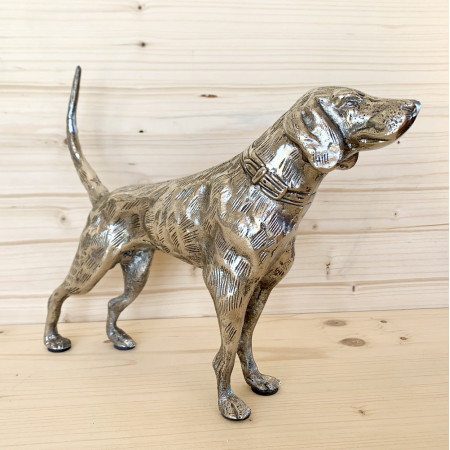 Sculpture chien de chasse épagneul