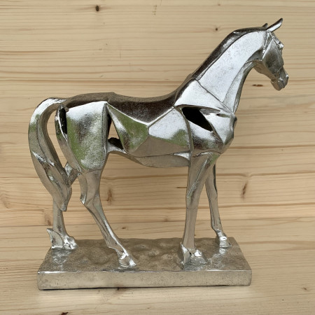 Trophée cheval argenté