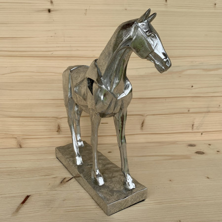 Trophée cheval argenté