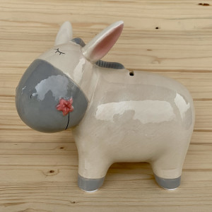 Tirelire poney blanc