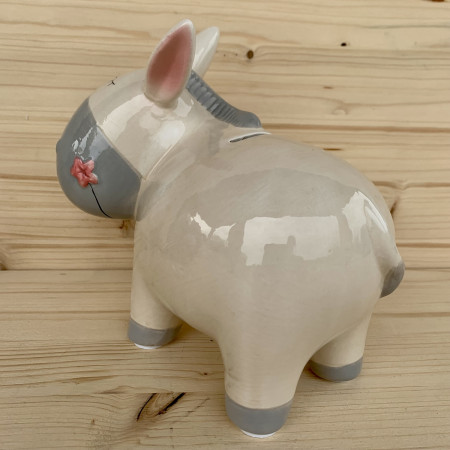 Tirelire poney blanc