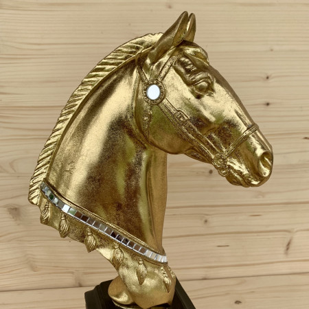 Trophée buste cheval lusitanien