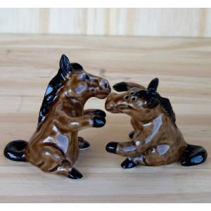 Salière et poivrière cheval 
