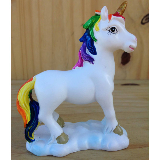 Figurine grande licorne Arc-en-ciel 