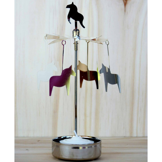 Bougeoir carrousel chevaux 