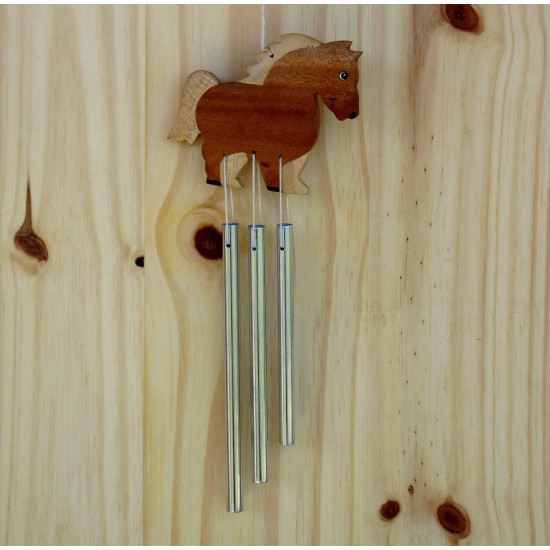 Carillon en bois avec cheval 