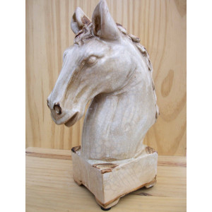 Tête de cheval en céramique petit format 