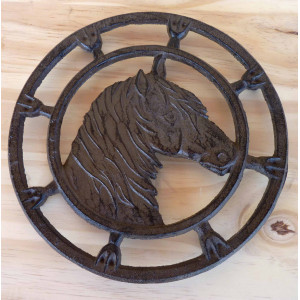 Dessous de plat rond cheval 