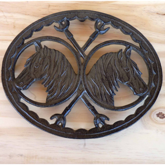 Dessous de plat ovale 2 chevaux 