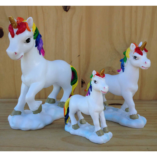 La famille Licorne Arc-en-ciel 