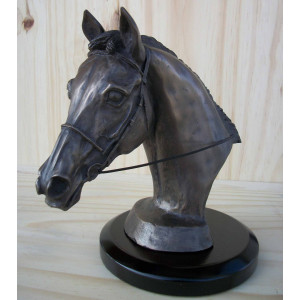 Tête cheval avec filet et rênes 