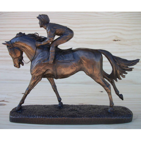 Jockey et son cheval Le Favori 