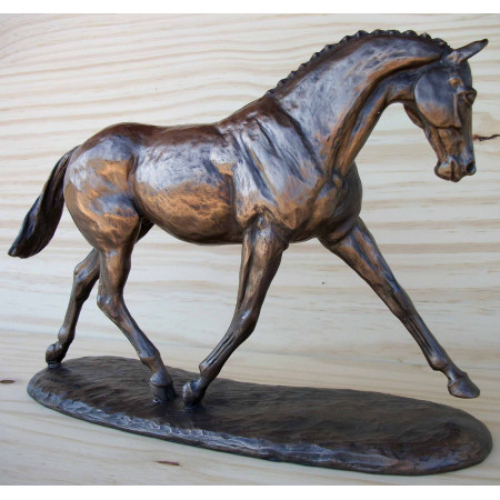 Cheval au trot avec pions 