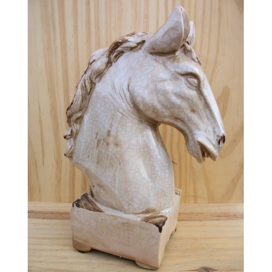 Tête de cheval en céramique petit format 