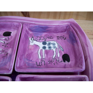 Plat avec 4 coupelles  2