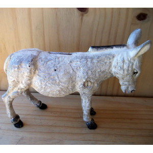 Tirelire âne en fonte  2