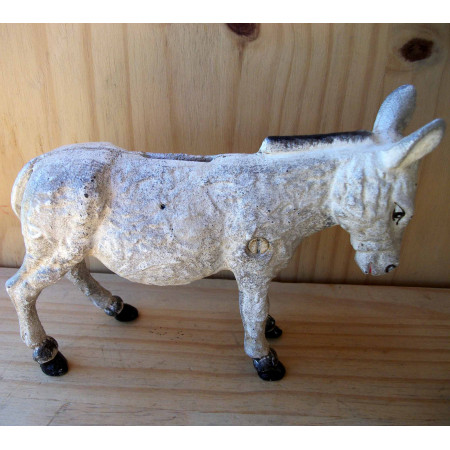 Tirelire âne en fonte 