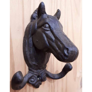 Crochet double tête de cheval 