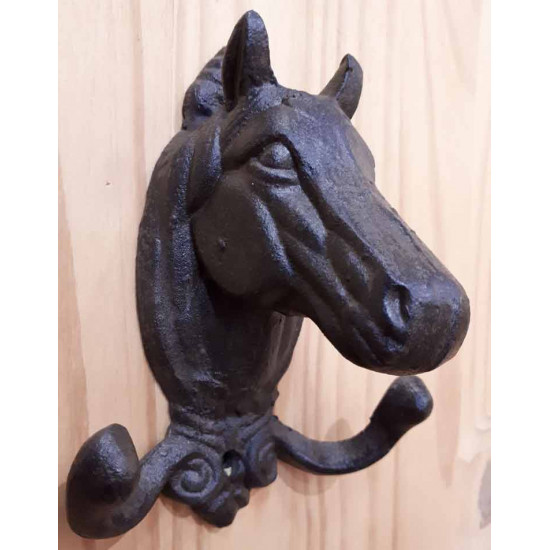 Crochet double tête de cheval 