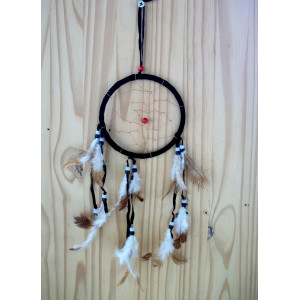 Attrape rêve ou dreamcatcher Rond noir