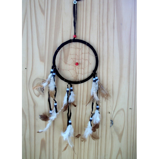 Attrape rêve ou dreamcatcher Rond noir