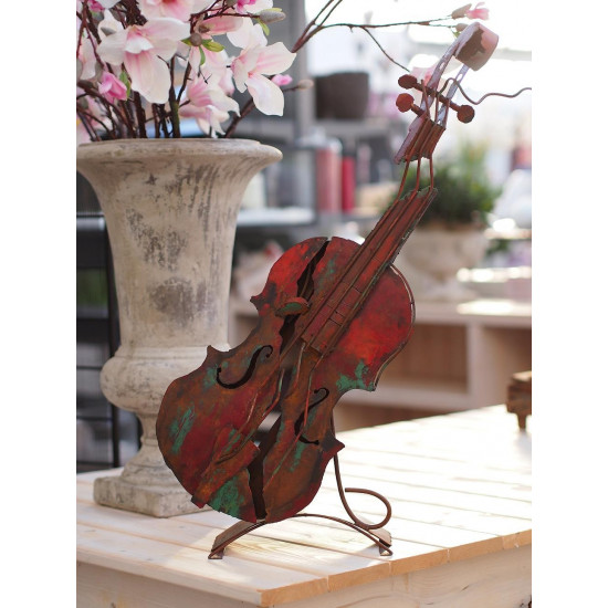 Sculpture Violon en métal