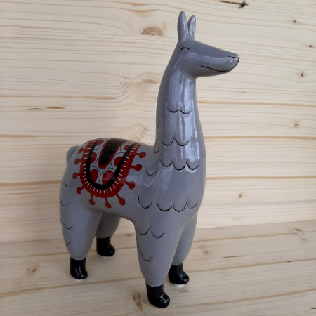 Figurine Lama gris