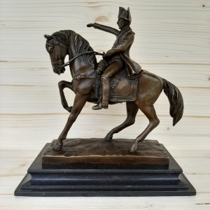Sculpture en bronze Napoléon sur son cheval