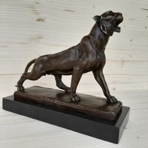 Sculpture en bronze La panthère